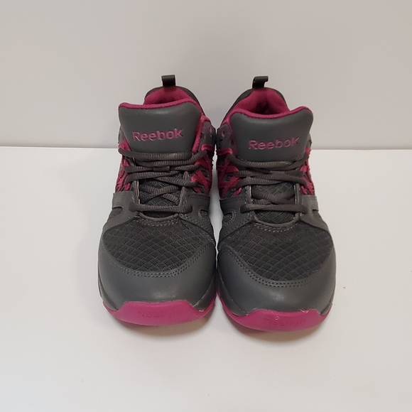 Reebok Women's Sublite Work RB408 Shoes Grey - Fuchsia Size 7M - Picture 2 of 8